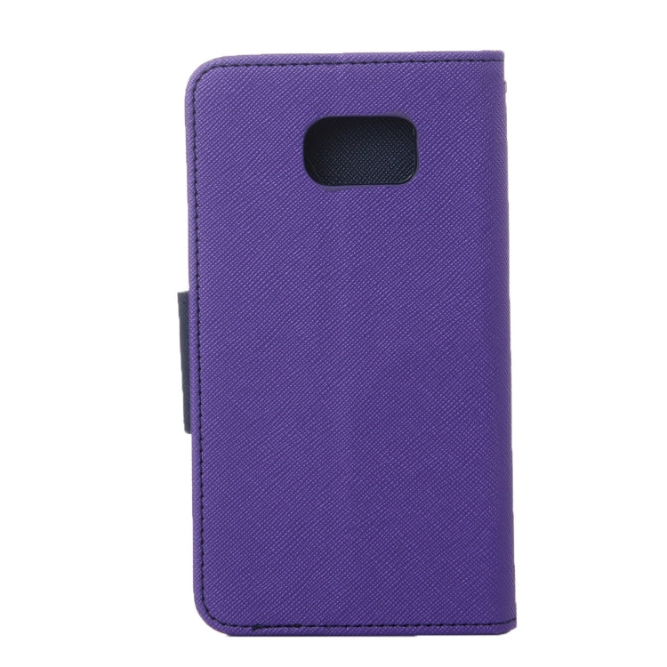 For Galaxy S7 / G930 Cross Texture Leather Case with Holder & Card Slots & Wallet