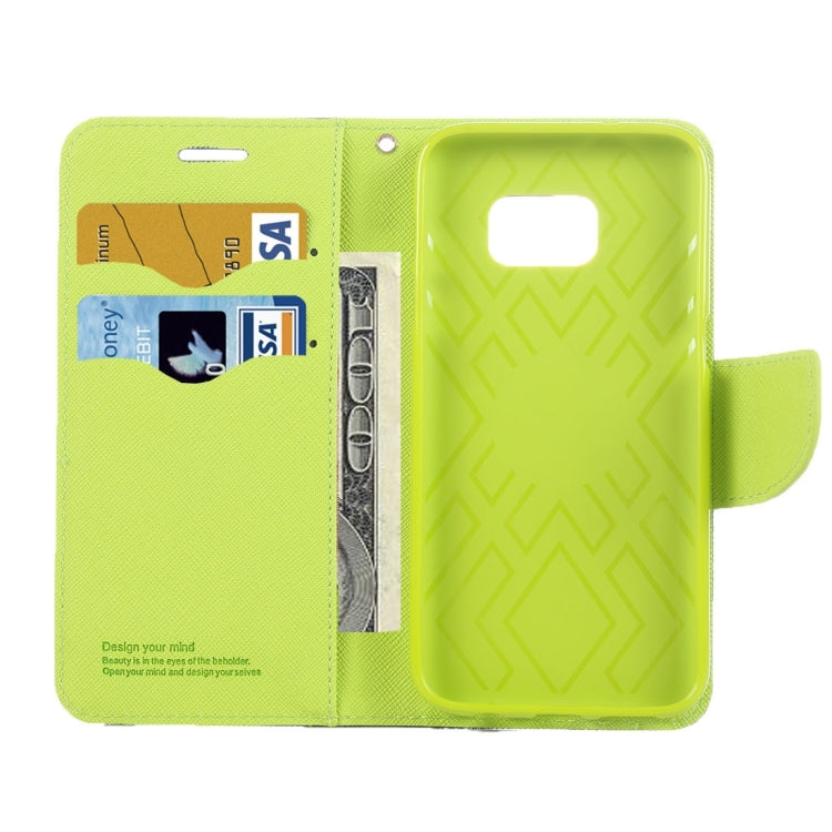 For Galaxy S7 Edge/ G935 Cross Texture Leather Case with Holder & Card Slots & Wallet