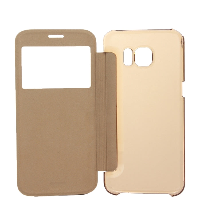 For Galaxy S7 / G930 Horizontal Flip Leather Case with Call Display ID
