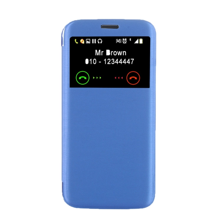 For Galaxy S7 / G930 Horizontal Flip Leather Case with Call Display ID