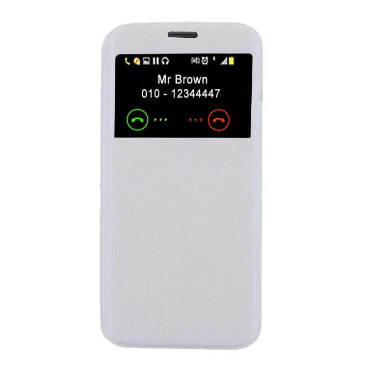 For Galaxy S7 / G930 Horizontal Flip Leather Case with Call Display ID