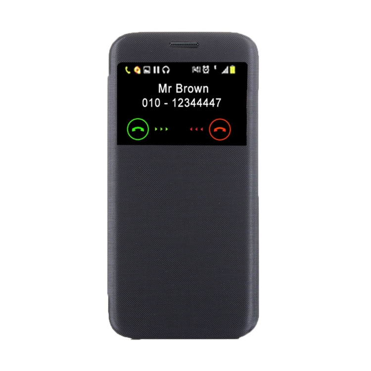 For Galaxy S7 Edge/ G935 Horizontal Flip Leather Case with Call Display ID