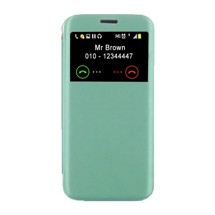 For Galaxy S7 Edge/ G935 Horizontal Flip Leather Case with Call Display ID