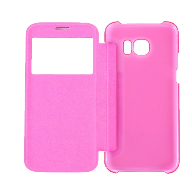 For Galaxy S7 Edge/ G935 Horizontal Flip Leather Case with Call Display ID