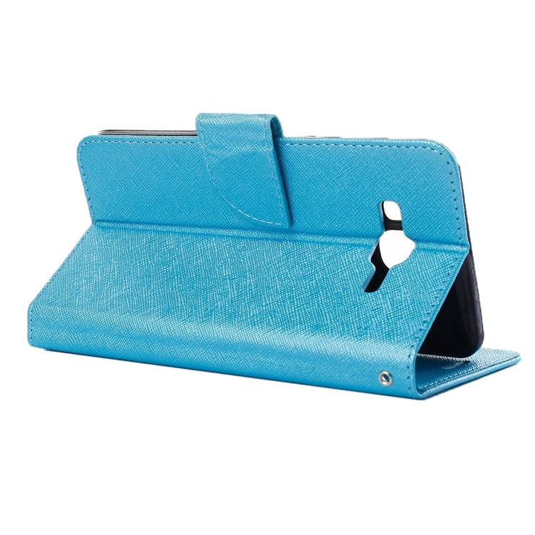 For Galaxy J3 / J310 Cross Texture Horizontal Flip Solid Color Leather Case with Holder & Card Slots & Wallet