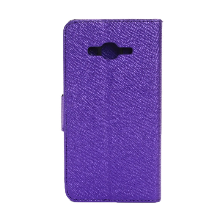 For Galaxy J3 / J310 Cross Texture Horizontal Flip Solid Color Leather Case with Holder & Card Slots & Wallet