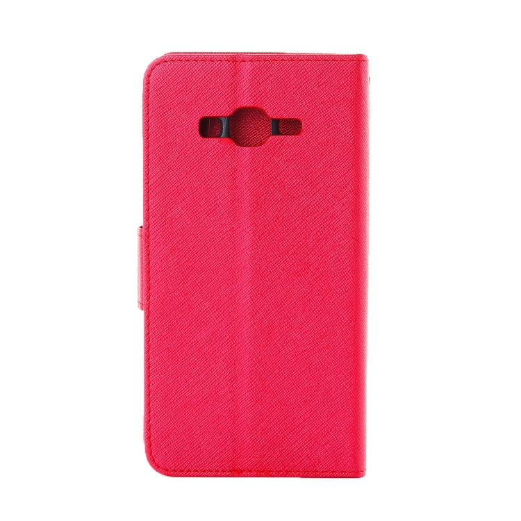 For Galaxy J3 / J310 Cross Texture Horizontal Flip Solid Color Leather Case with Holder & Card Slots & Wallet