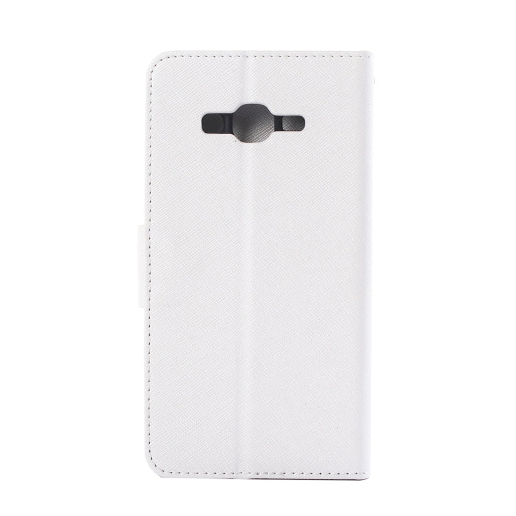 For Galaxy J3 / J310 Cross Texture Horizontal Flip Solid Color Leather Case with Holder & Card Slots & Wallet