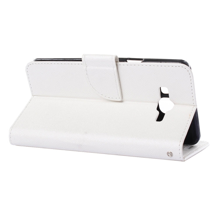 For Galaxy J3 / J310 Cross Texture Horizontal Flip Solid Color Leather Case with Holder & Card Slots & Wallet