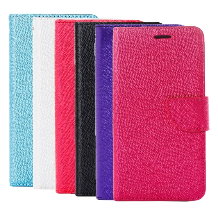 For Galaxy J3 / J310 Cross Texture Horizontal Flip Solid Color Leather Case with Holder & Card Slots & Wallet