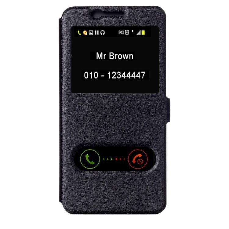 For Galaxy S7 / G930 Silk Texture Horizontal Flip Solid Color Leather Case with Call Display ID