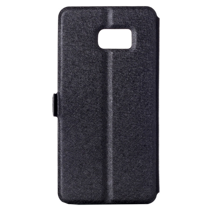 For Galaxy S7 / G930 Silk Texture Horizontal Flip Solid Color Leather Case with Call Display ID