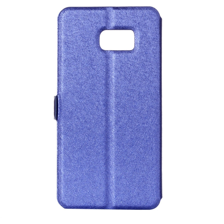 For Galaxy S7 / G930 Silk Texture Horizontal Flip Solid Color Leather Case with Call Display ID
