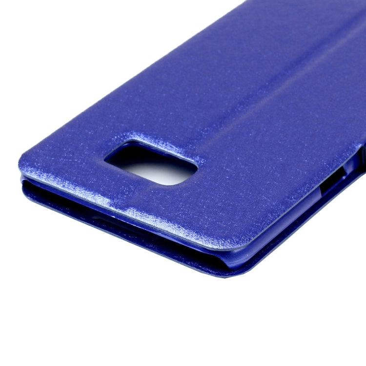 For Galaxy S7 / G930 Silk Texture Horizontal Flip Solid Color Leather Case with Call Display ID