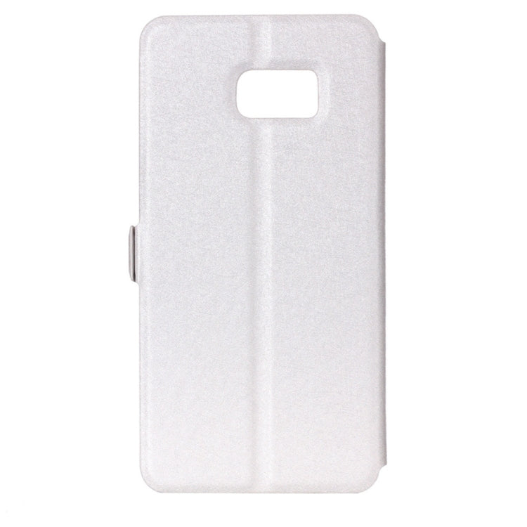 For Galaxy S7 / G930 Silk Texture Horizontal Flip Solid Color Leather Case with Call Display ID