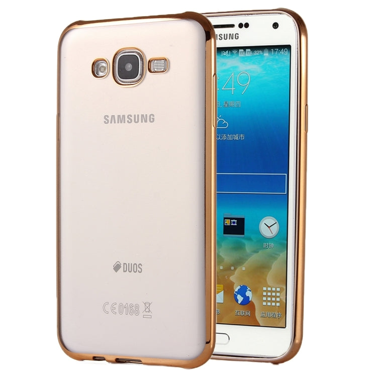 For Galaxy A7 / A700 Electroplating Soft TPU Protective Cover Case