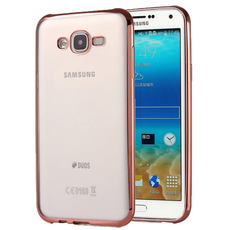 For Galaxy A7 / A700 Electroplating Soft TPU Protective Cover Case
