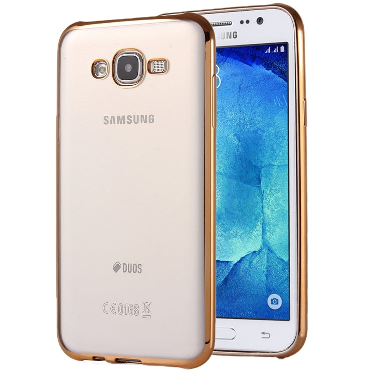 For Galaxy J7 / J700 Electroplating Soft TPU Protective Cover Case