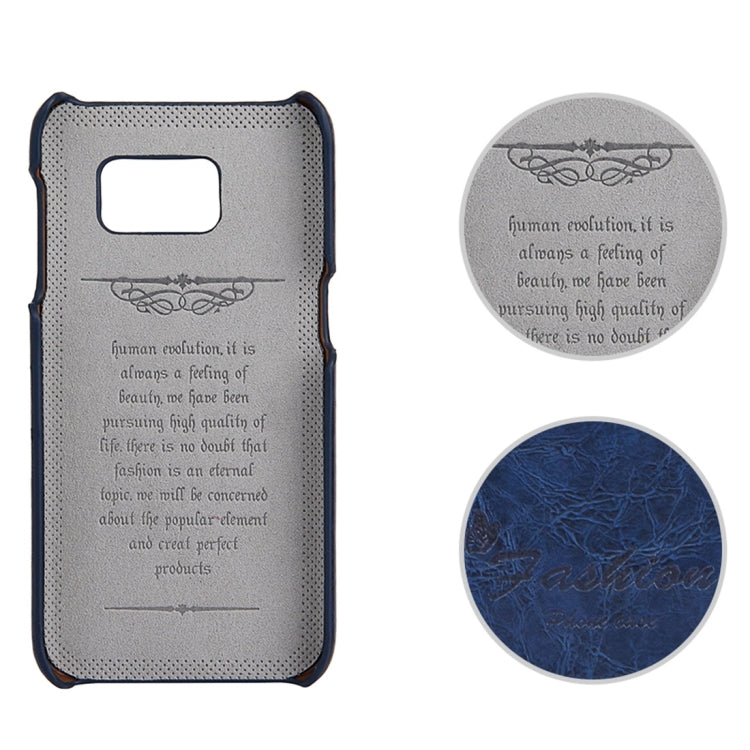 For Galaxy S7 / G930 Oil Wax Texture Leather Back Cover Case with Card Slots