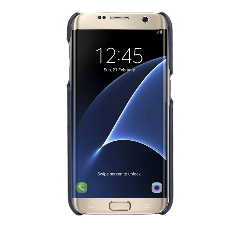 For Galaxy S7 Edge/ G935 Oil Wax Texture Leather Back Cover Case with Card Slots