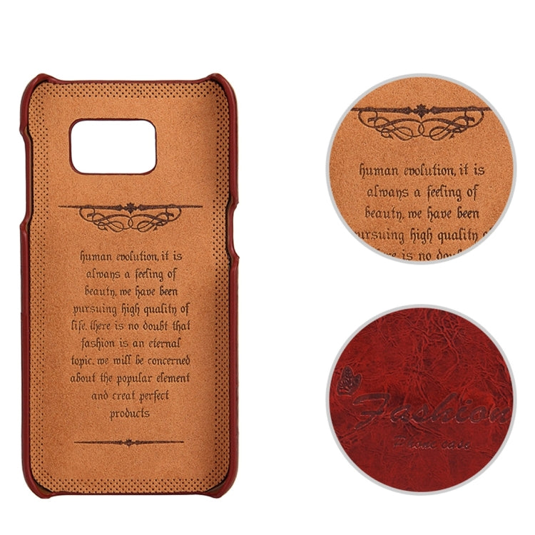 For Galaxy S7 Edge/ G935 Oil Wax Texture Leather Back Cover Case with Card Slots