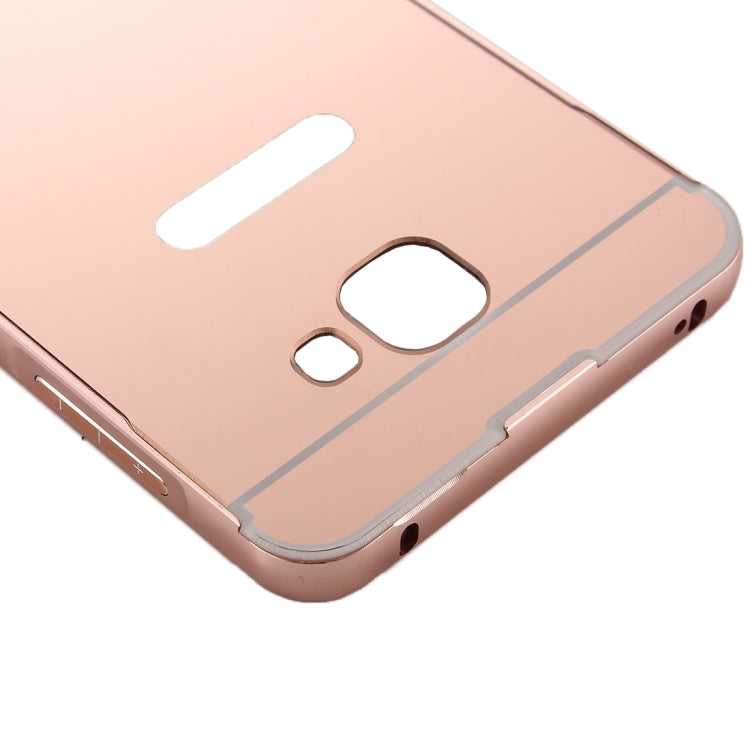 Fashionable Electroplating PC Push Pull Back Shell Cover + Metal Bumper Frame for Galaxy A3(2016) / A310