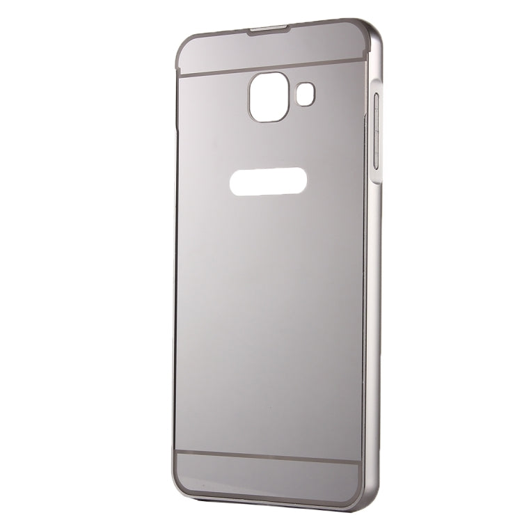 Fashionable Electroplating PC Push Pull Back Shell Cover + Metal Bumper Frame for Galaxy A3(2016) / A310