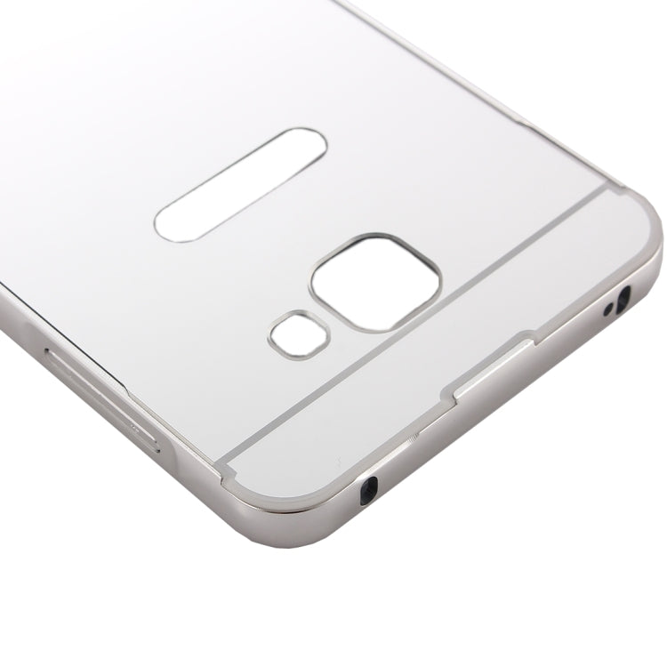 Fashionable Electroplating PC Push Pull Back Shell Cover + Metal Bumper Frame for Galaxy A3(2016) / A310
