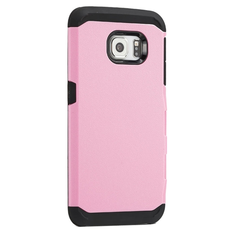 For Galaxy S6 Edge / G925 Litchi Texture Horizontal Flip Smart Case with Call Display ID