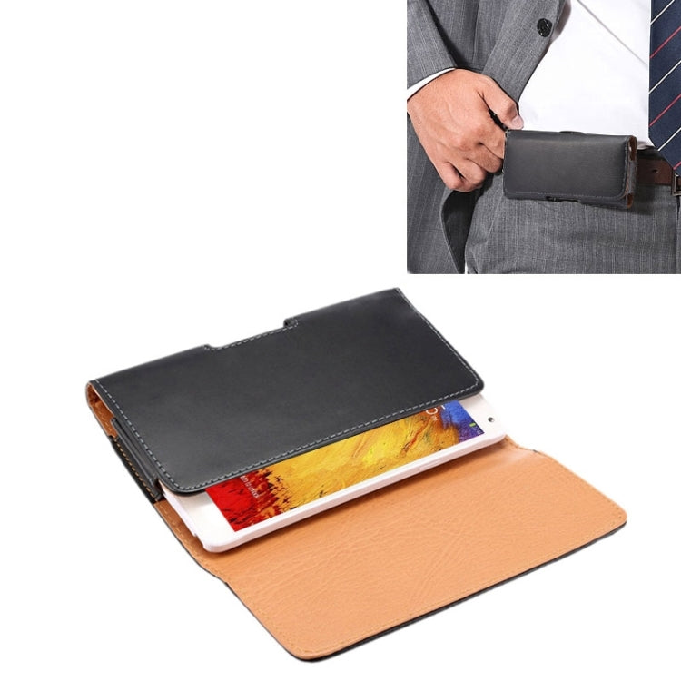 Crazy Horse Texture Vertical Flip Leather Case / Waist Bag with Back Splint for Samsung Note 3 / N900