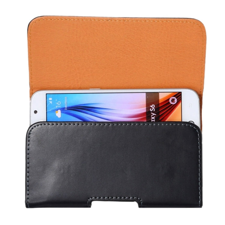 For iPhone X & Galaxy S6 / G920 Crazy Horse Texture Vertical Flip Leather Case / Waist Bag with Back Splint