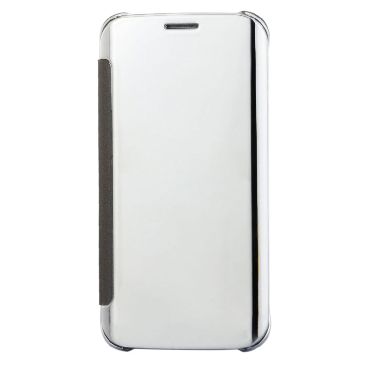 For Galaxy S6 edge / G925 Horizontal Flip Solid Color Plating Mirror Leather Case