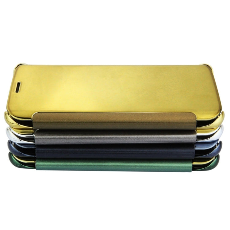 For Galaxy S6 edge / G925 Horizontal Flip Solid Color Plating Mirror Leather Case