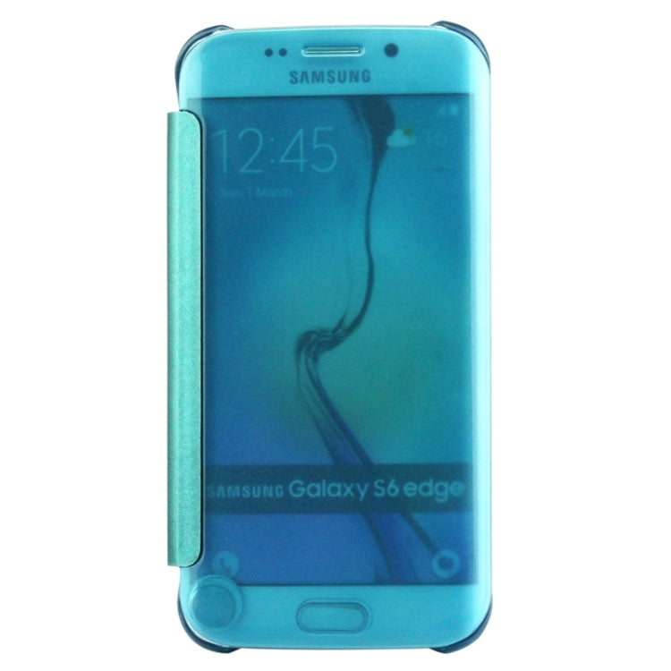 For Galaxy S6 edge / G925 Horizontal Flip Clear Color Protective Case