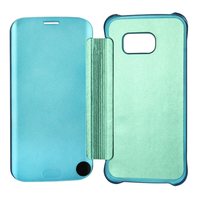 For Galaxy S6 edge / G925 Horizontal Flip Clear Color Protective Case