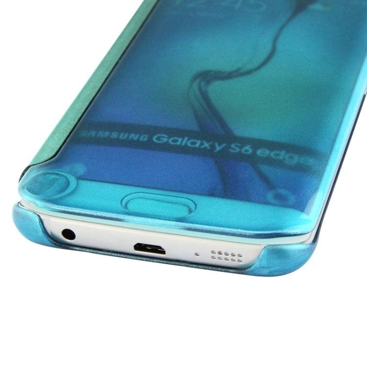 For Galaxy S6 edge / G925 Horizontal Flip Clear Color Protective Case
