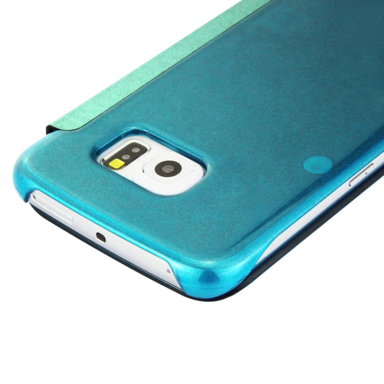For Galaxy S6 edge / G925 Horizontal Flip Clear Color Protective Case