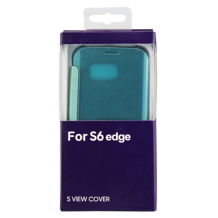 For Galaxy S6 edge / G925 Horizontal Flip Clear Color Protective Case