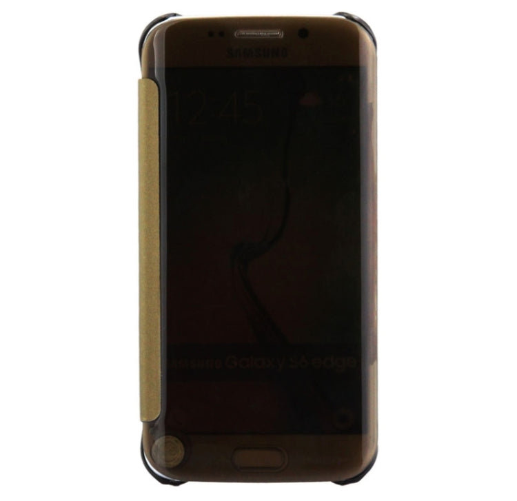 For Galaxy S6 edge / G925 Horizontal Flip Clear Color Protective Case