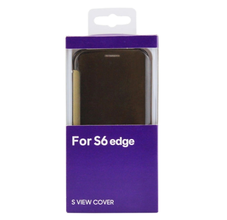 For Galaxy S6 edge / G925 Horizontal Flip Clear Color Protective Case