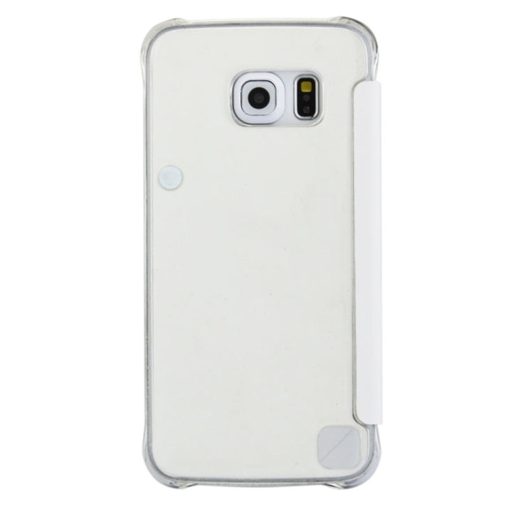 For Galaxy S6 edge / G925 Horizontal Flip Clear Color Protective Case