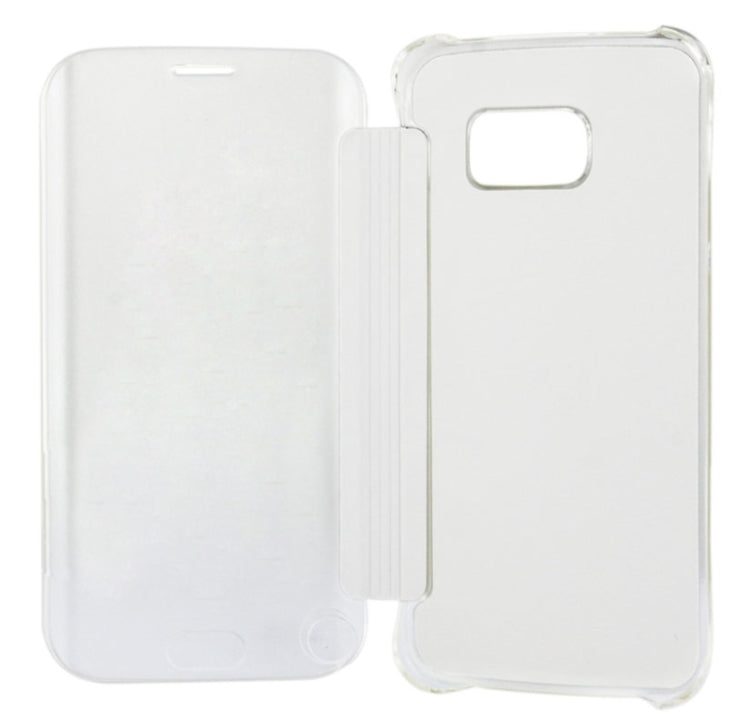 For Galaxy S6 edge / G925 Horizontal Flip Clear Color Protective Case