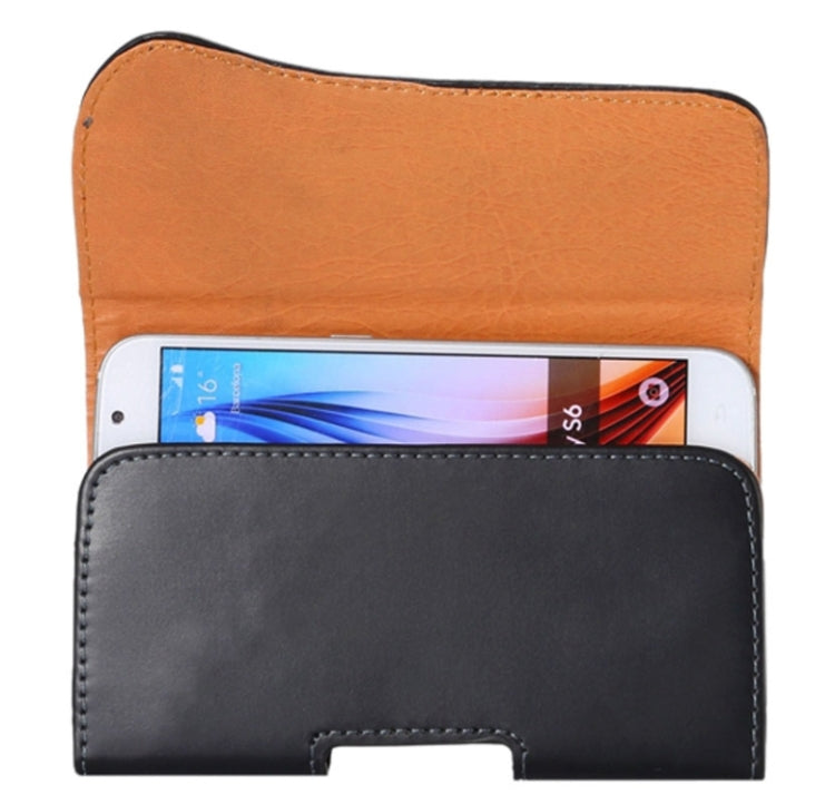 For iPhone X & Galaxy S7 / G935 & S6 / G920 Crazy Horse Texture Vertical Flip Leather Case / Waist Bag with Back Splint and Arch Design