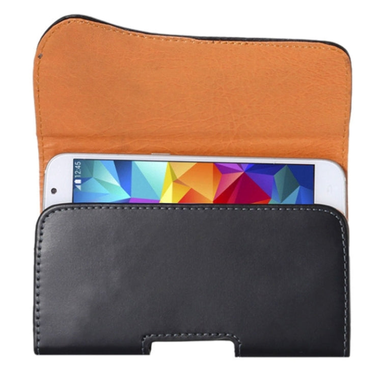 Crazy Horse Texture Vertical Flip Leather Case / Waist Bag with Back Splint and Arch Design for iPhone X & Galaxy S5 / G900