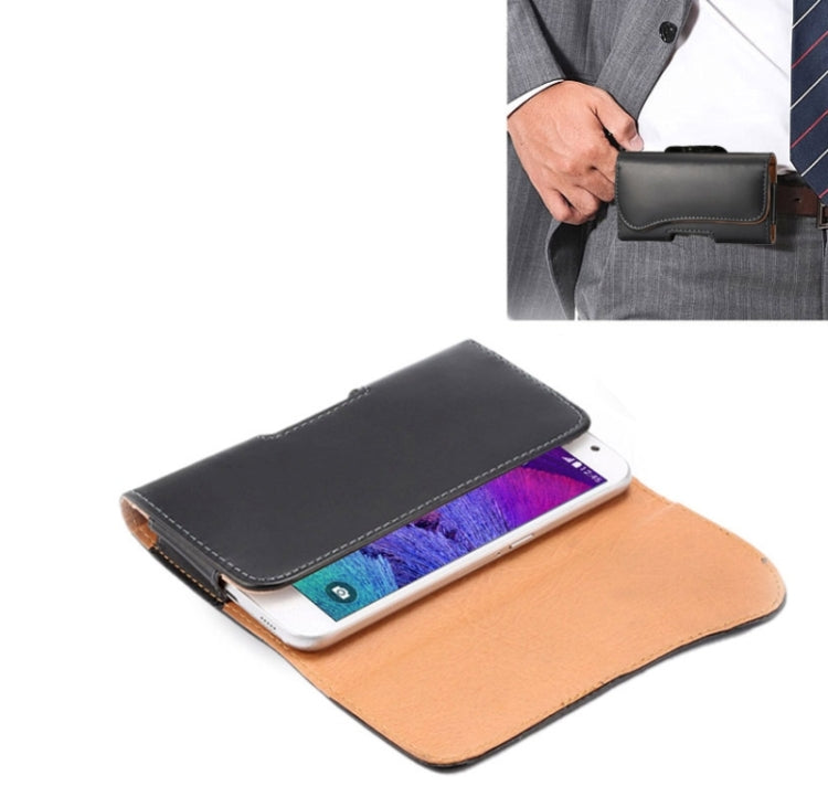 Universal Crazy Horse Texture Vertical Flip Leather Case / Waist Bag with Back Splint and Arch Design for iPhone 6 Plus & 6S Plus, Galaxy Note 8 / Galaxy Note 5 / N920 & S6 Edge Plus / G928 & A8 / A800 & Note IV / N910