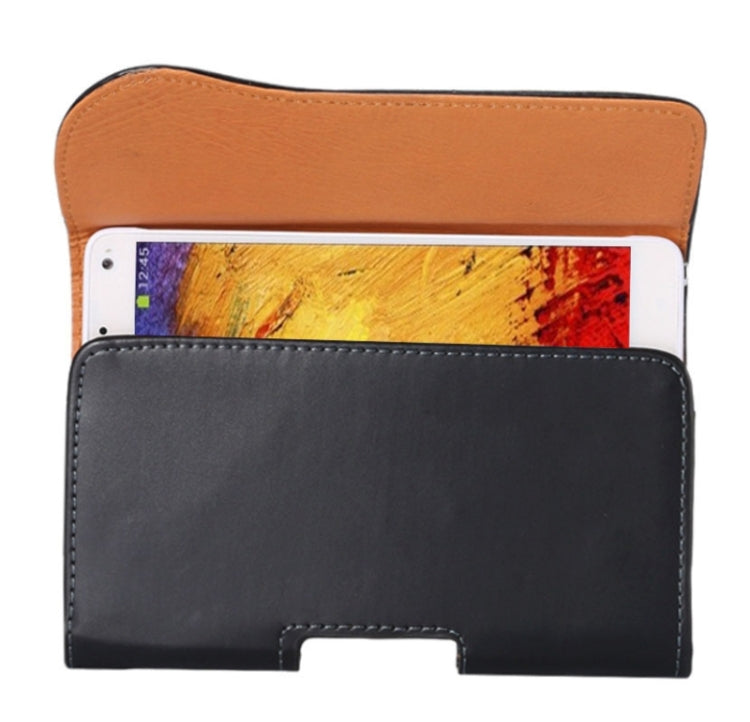Crazy Horse Texture Vertical Flip Leather Case / Waist Bag with Back Splint and Arch Design for Galaxy Note 3 / N900