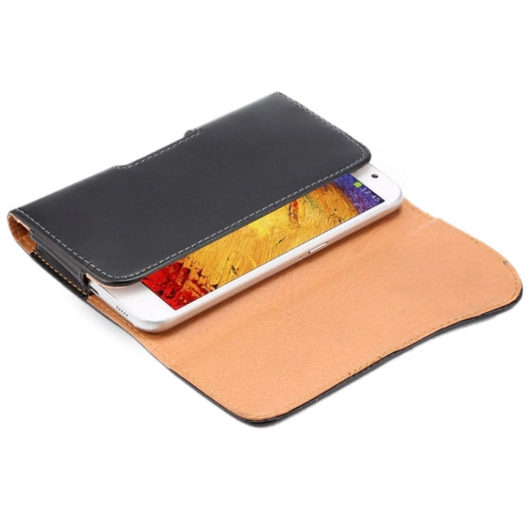 Crazy Horse Texture Vertical Flip Leather Case / Waist Bag with Back Splint and Arch Design for Galaxy Note 3 / N900