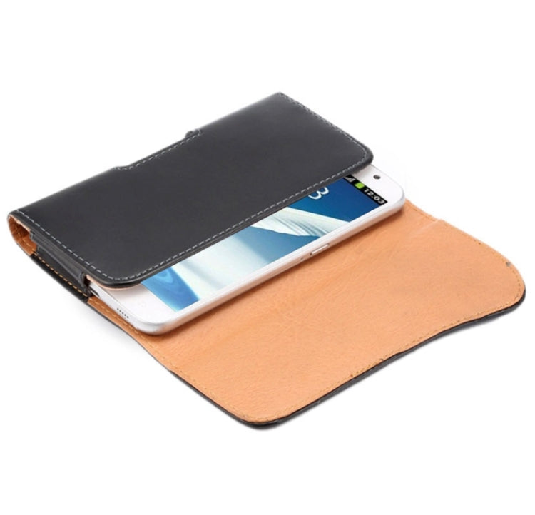 Crazy Horse Texture Vertical Flip Leather Case / Waist Bag with Back Splint and Arch Design for Galaxy Note II / N7100