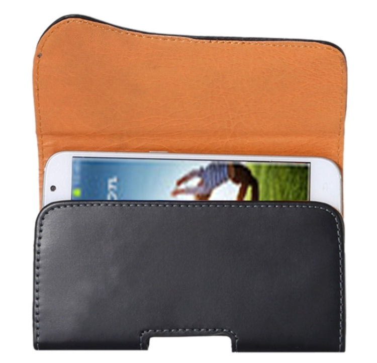 Crazy Horse Texture Vertical Flip Leather Case / Waist Bag with Back Splint and Arch Design for Galaxy S4 / i9500