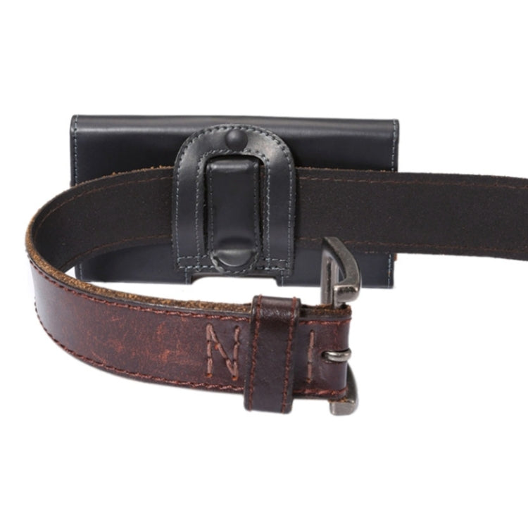 Crazy Horse Texture Vertical Flip Leather Case / Waist Bag with Back Splint and Arch Design for Galaxy S4 / i9500